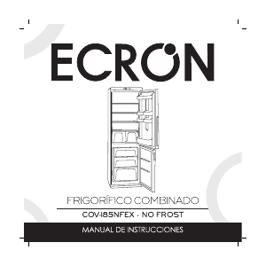 Manual de uso Ecron COV 185NFEX Frigorífico combinado