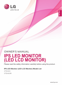Manual LG 27EA83-D LED Monitor