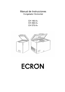 Manual de uso Ecron CH 180 Congelador