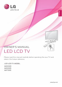 Handleiding LG M2732D LED monitor