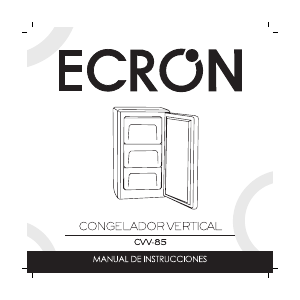 Manual de uso Ecron CVV 85 Congelador