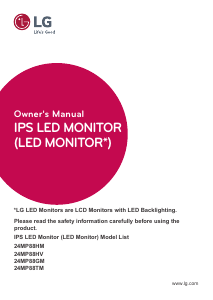 Handleiding LG 24MP88HV-S LED monitor