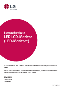 Bedienungsanleitung LG 29WK600-W LED monitor