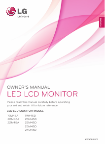 Handleiding LG 22M45D-B LED monitor