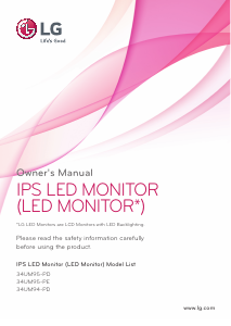 Manual LG 34UM94C-P LED Monitor