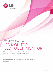 Handleiding LG 27EA83R LED monitor