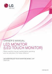 Handleiding LG 23ET63V-W LED monitor