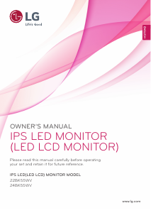 Manual LG 22BK55WV-B LED Monitor