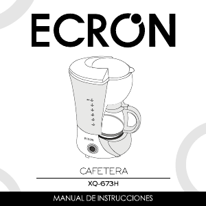 Manual de uso Ecron XQ673H Máquina de café
