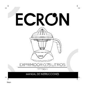 Manual de uso Ecron YTT301 Exprimidor de cítricos