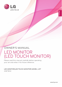 Manual LG 23ET83V-W LED Monitor