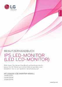 Bedienungsanleitung LG 23MB35PM-W LED monitor