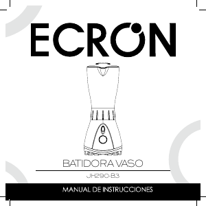 Manual de uso Ecron JH290 B3 Batidora