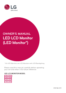 Handleiding LG 27MK400H-B LED monitor