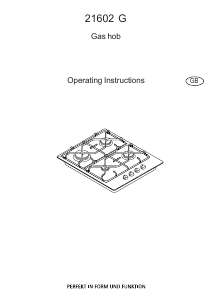 Manual AEG 21602G Hob