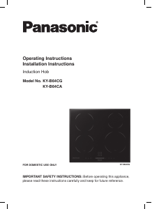 Handleiding Panasonic KY-B64CGBXD Kookplaat