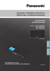 Handleiding Panasonic KY-T937SLEPG Kookplaat