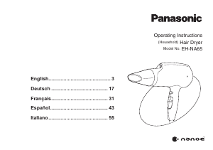 Handleiding Panasonic EH-NA65 Haardroger