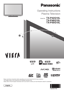 Handleiding Panasonic TX-P42G10L Viera Plasma televisie