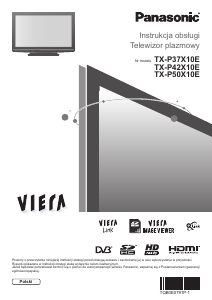 Instrukcja Panasonic TX-P42X10E Viera Telewizor plazmowy