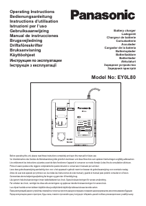 Manual de uso Panasonic EY0L80 Cargador de batería