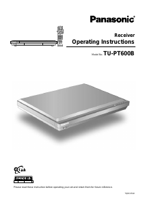Manual Panasonic TU-PT600 Digital Receiver