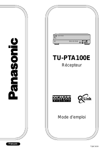 Mode d’emploi Panasonic TU-PTA100ES Récepteur numérique