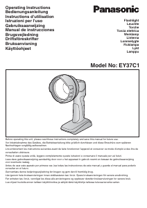 Manual de uso Panasonic EY37C1 Linterna