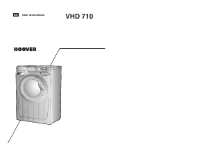 Manual Hoover VHD 710 Washing Machine