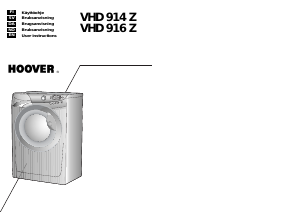 Brugsanvisning Hoover VHD 914Z-86S Vaskemaskine