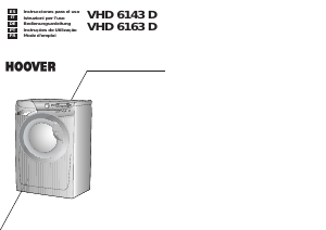 Manual de uso Hoover VHD 6143D-86S Lavadora