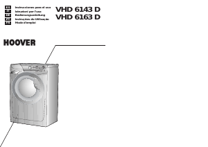 Mode d’emploi Hoover VHD 6163D-86S Lave-linge