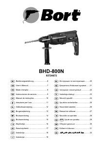 Manual Bort BHD-800N Ciocan rotopercutor