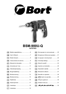 Kullanım kılavuzu Bort BSM-900U-Q Darbeli matkap
