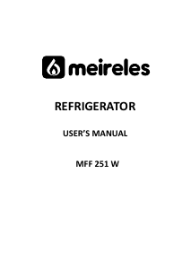 Manual Meireles MFF 251 W Frigorífico combinado