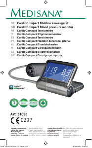 Manual Medisana CardioCompact Blood Pressure Monitor