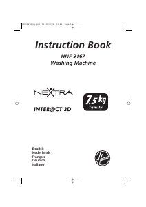 Manual Hoover HNF 9167 Z-14 Washing Machine