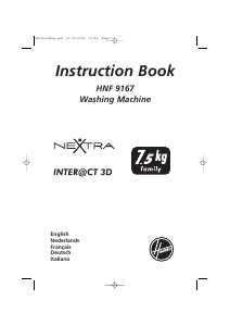 Mode d’emploi Hoover HNF 9167Z-80 Lave-linge