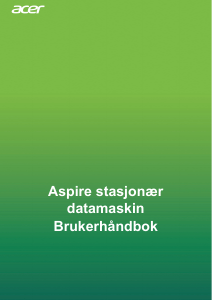 Bruksanvisning Acer Aspire TC-380 Datamaskin