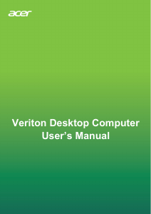 Manual Acer Veriton EN76G Desktop Computer