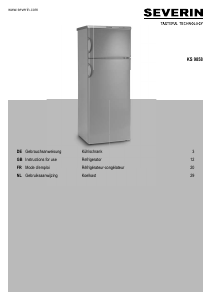 Mode d’emploi Severin KS 9858 Réfrigérateur combiné
