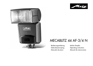 Manual de uso Metz Mecablitz 44 AF-3 Flash