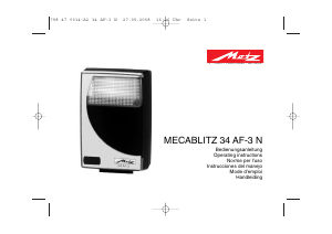 Manual Metz Mecablitz 34 AF-3 N Flash