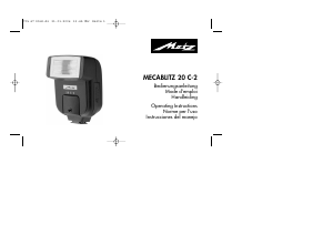 Manual de uso Metz Mecablitz 20 C-2 Flash