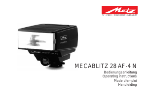 Handleiding Metz Mecablitz 28 AF-4 N Flitser