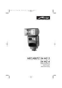 Handleiding Metz Mecablitz 54 MZ-4 Flitser