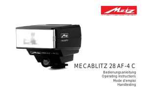 Handleiding Metz Mecablitz 28 AF-4 C Flitser