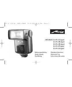 Handleiding Metz Mecablitz 36 AF-4 P digital Flitser