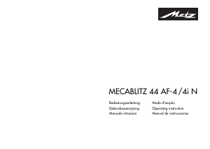 Manuale Metz Mecablitz 44 AF-4i N Flash