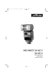 Handleiding Metz Mecablitz 54 MZ-3 Flitser
